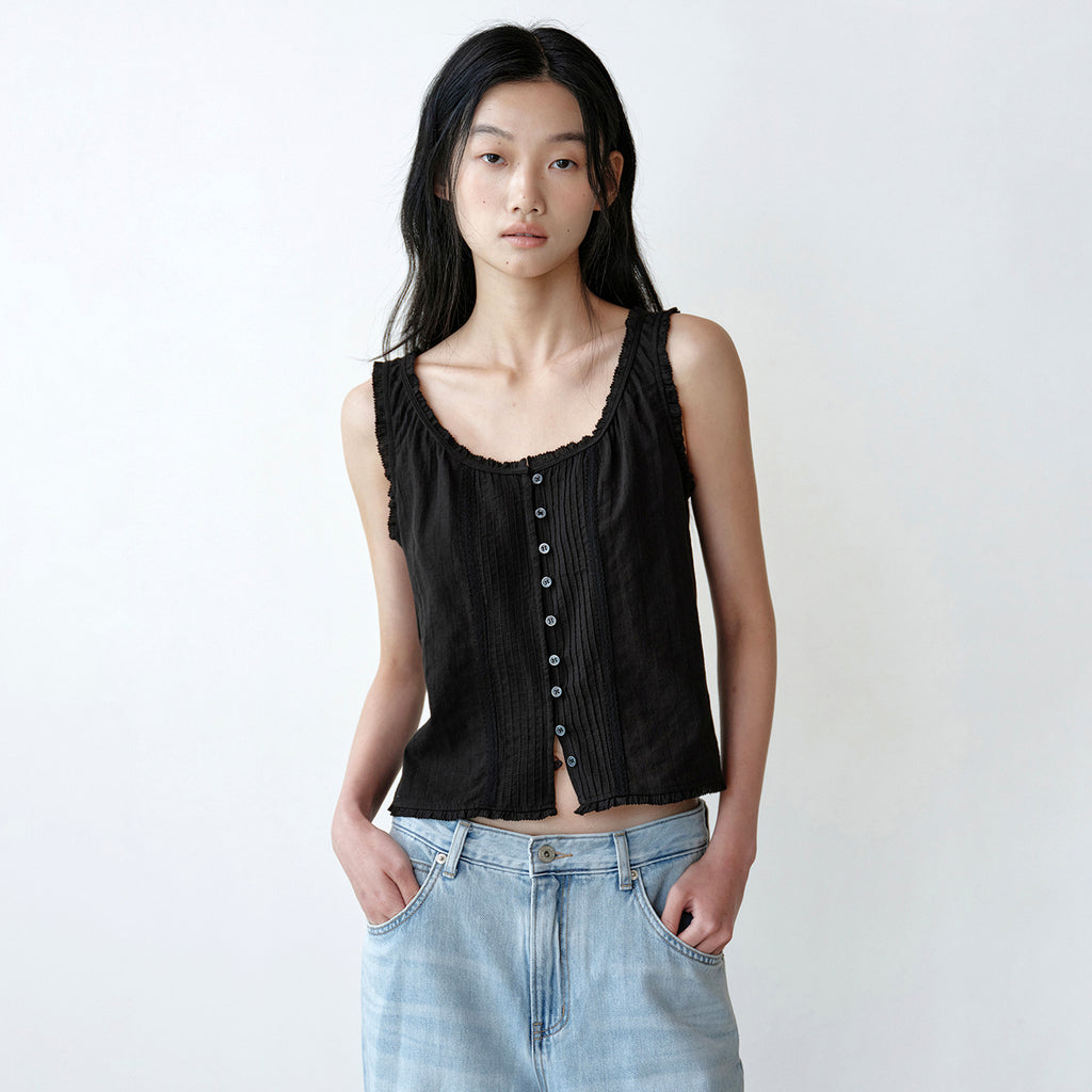 CORE DE Bunny lace blouse (black)