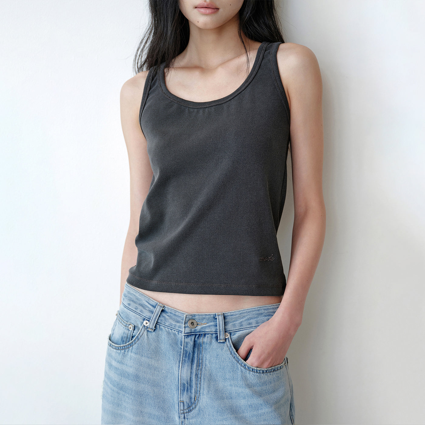 CORE DE Pigment sleeveless (charcoal)