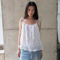 MORCEAU par MORCEAU [RE-ORDER] Wrinkled Lace Blouse_IVORY