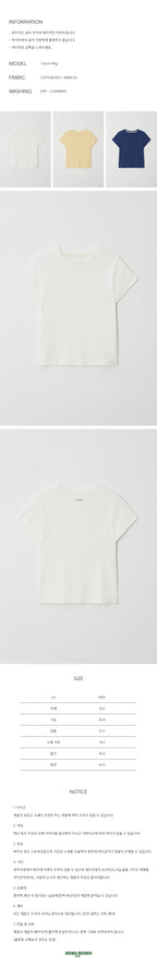 BRENDA BRENDEN SEOUL baker half tee - off white