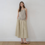 NILBY P [Jeongmin, Yeeun PICK] Two-way banding sleeveless vest Beige/ST [N6MBL05]
