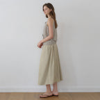 NILBY P [Jeongmin, Yeeun PICK] Two-way banding sleeveless vest Beige/ST [N6MBL05]