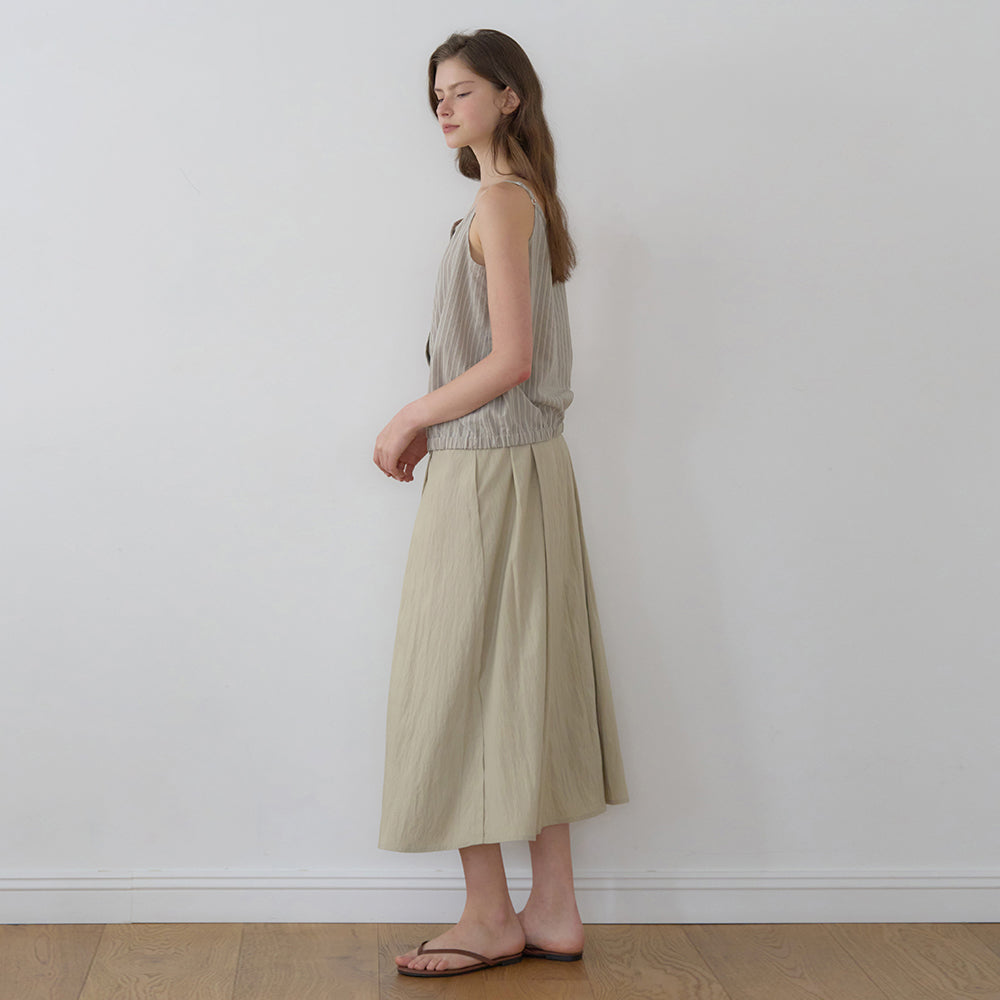 NILBY P [Jeongmin, Yeeun PICK] Two-way banding sleeveless vest Beige/ST [N6MBL05]