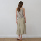 NILBY P [Jeongmin, Yeeun PICK] Two-way banding sleeveless vest Beige/ST [N6MBL05]