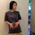 COVERNAT WOMAN Women's Overfit Cat Graphic T-Shirt Charcoal
