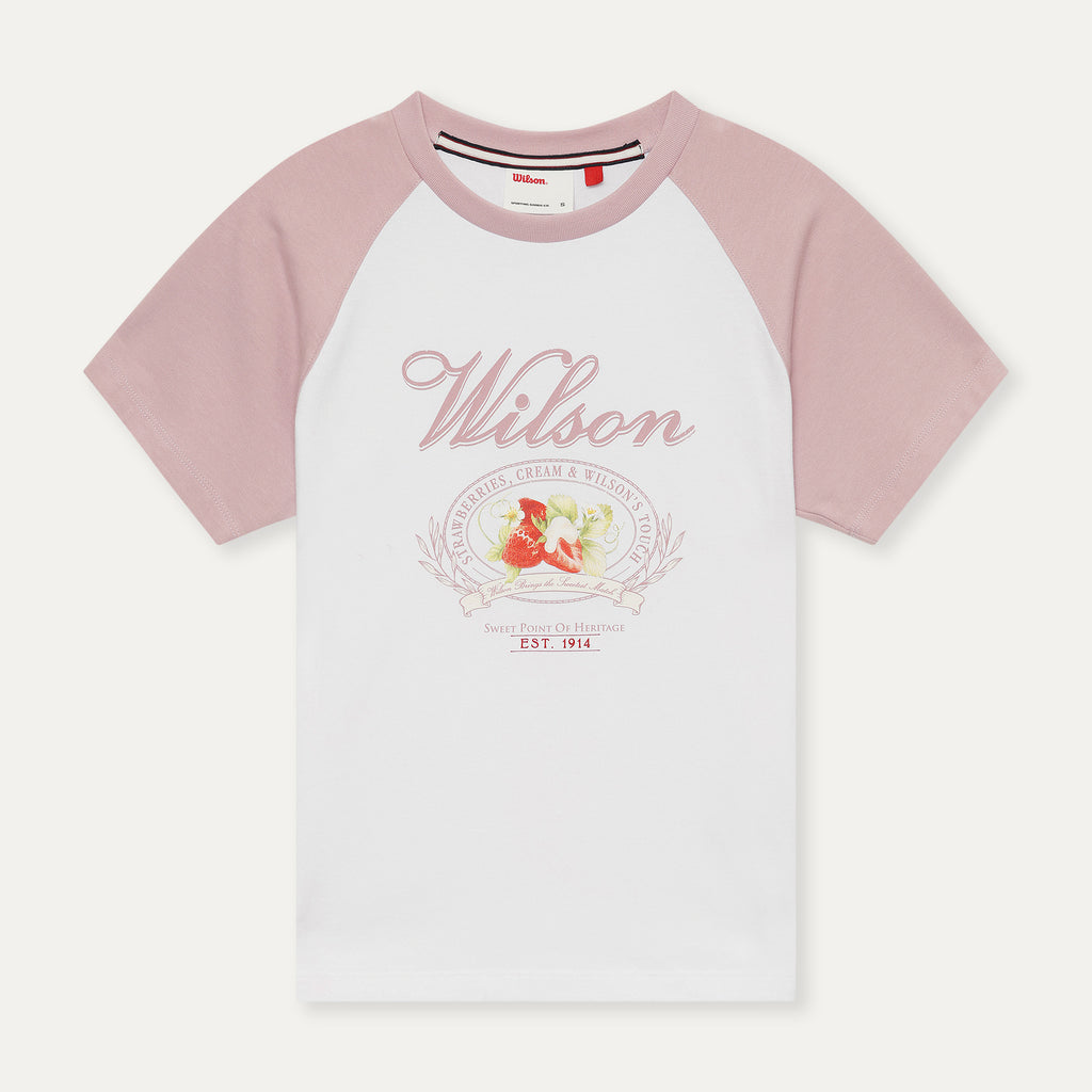 WILSON Strawberry & Cream Ringer T-shirt W (2 colors)