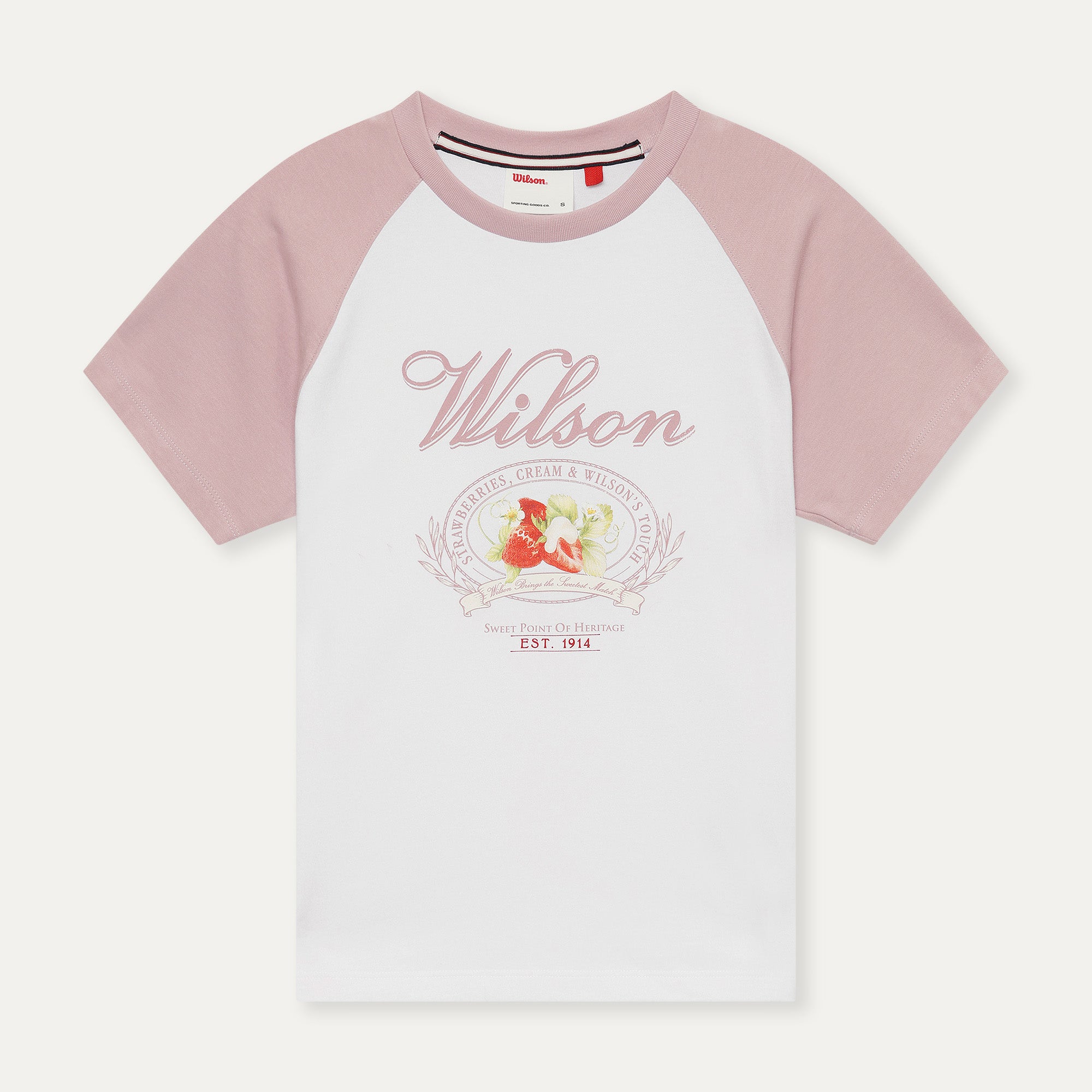 WILSON Strawberry & Cream Ringer T-shirt W (2 colors)