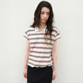 LEVAR Stripe PK T-shirt - Ecru Stripe