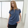 LEVAR Boyfit Cap Sleeve T-shirt - Teal Blue