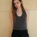 SEUREOUM Skin Halter Top_Charcoal