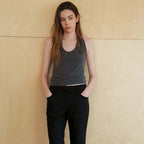 SEUREOUM Skin Halter Top_Charcoal