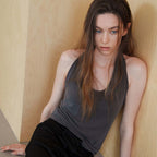 SEUREOUM Skin Halter Top_Charcoal