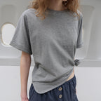 TOAVE Roll-Up Stripe T-Shirt (Melange gray)