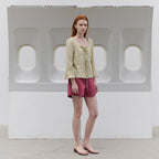 TOAVE Antique Square Neck Ruffle Blouse (Mogwa)