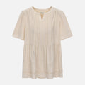 THURSDAY ISLAND Solid jacquard long blouse_T254ABL282W