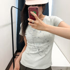 HUGYOURSKIN Unicorn drawing T (Blue)