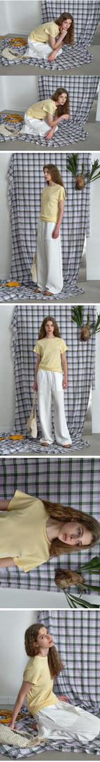 BRENDA BRENDEN SEOUL baker half tee - butter