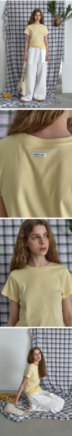 BRENDA BRENDEN SEOUL baker half tee - butter