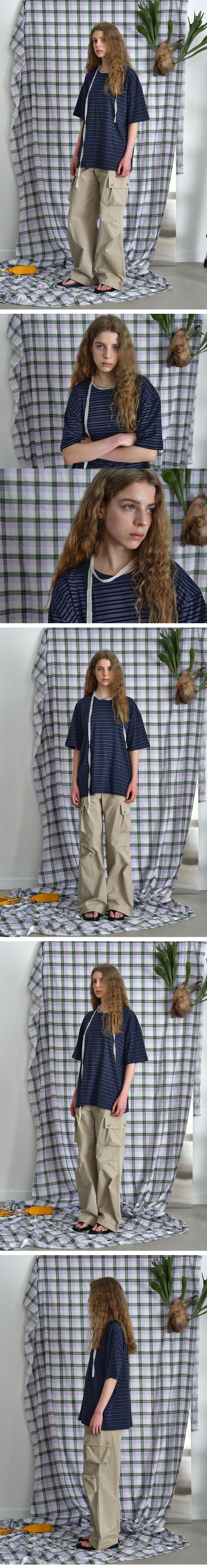 BRENDA BRENDEN SEOUL baker loose tee - navy