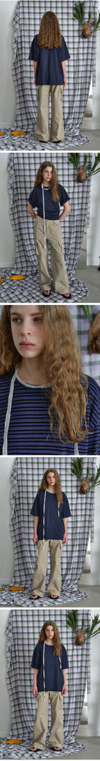 BRENDA BRENDEN SEOUL baker loose tee - navy