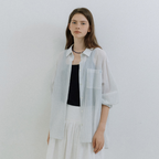 GONGDERINE James Striped Shirt (Blue)