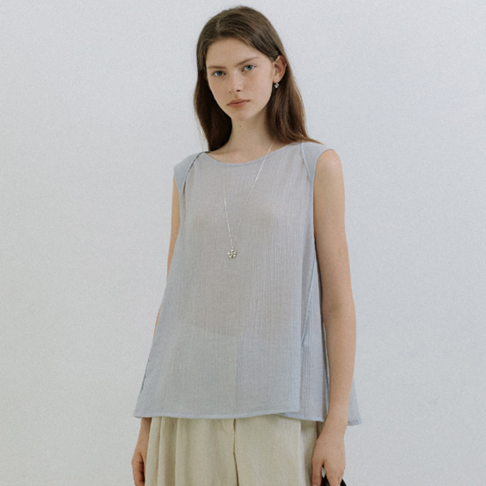 GONGDERINE Heidi sleeveless blouse (light blue)