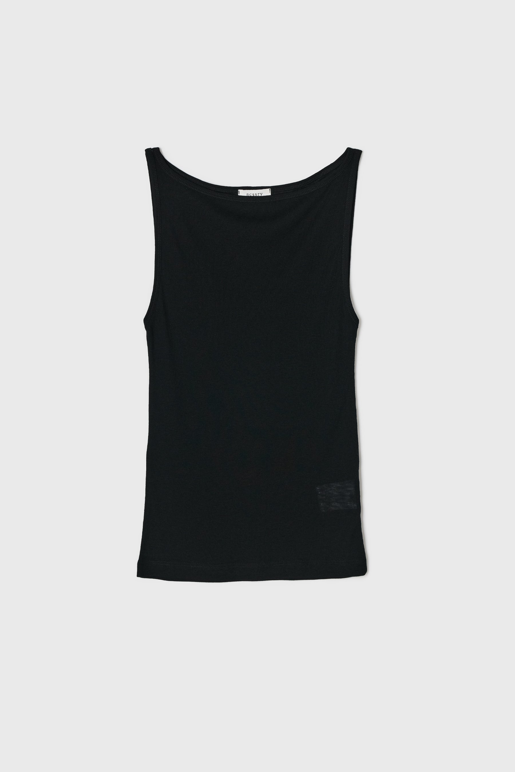 NCSSRY Boat Neck Sleeveless Top (Black)