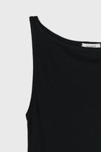 NCSSRY Boat Neck Sleeveless Top (Black)