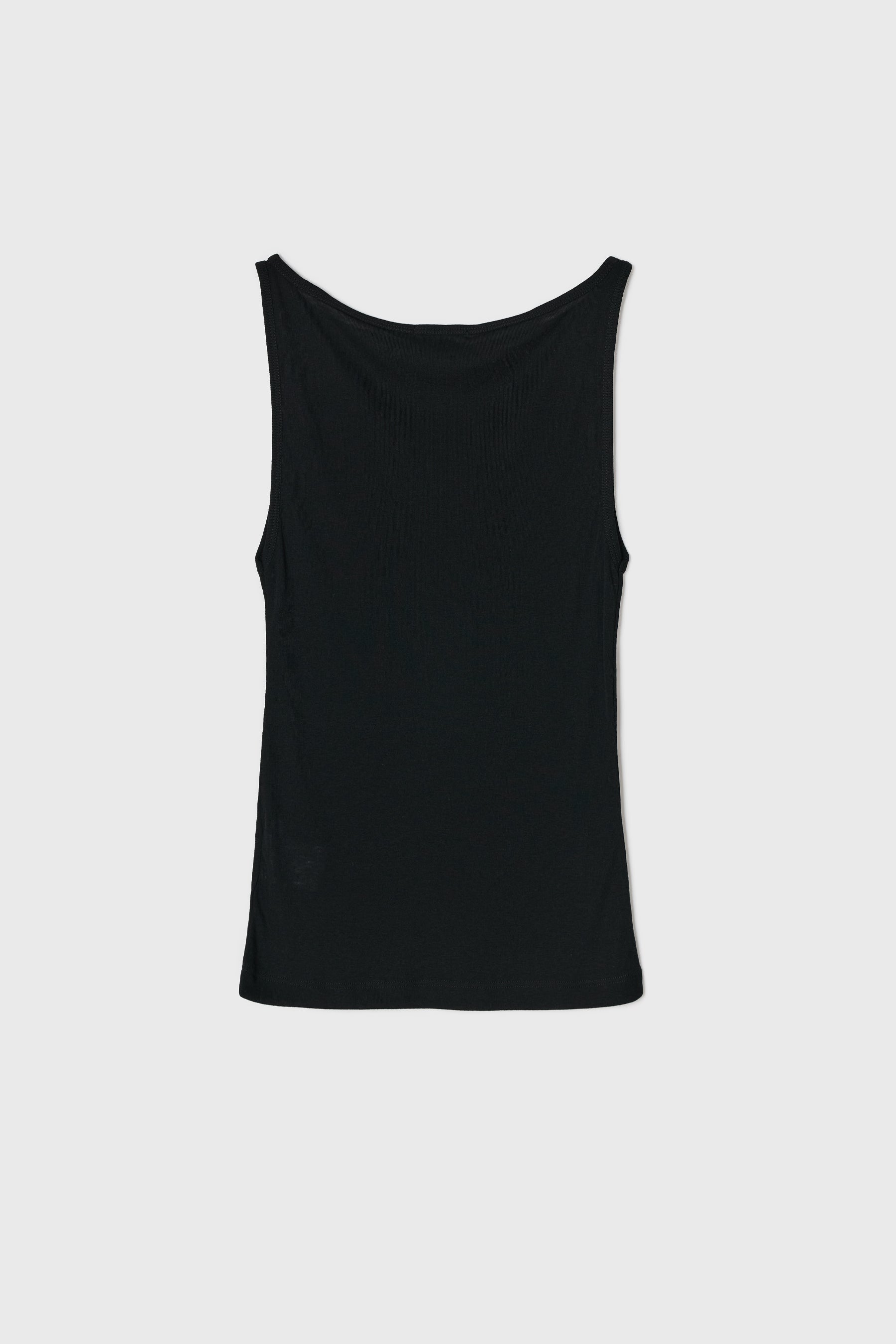 NCSSRY Boat Neck Sleeveless Top (Black)