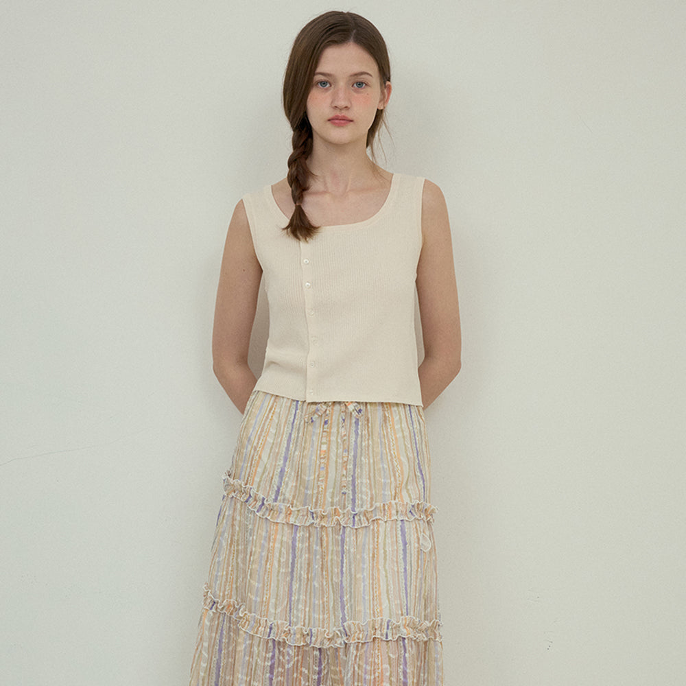 OURNOSTALGIA Cider linen knit sleeveless_3color(OC25-KN07)