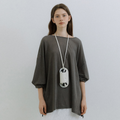GONGDERINE Mark Overfit T-Shirt (Khaki Brown)