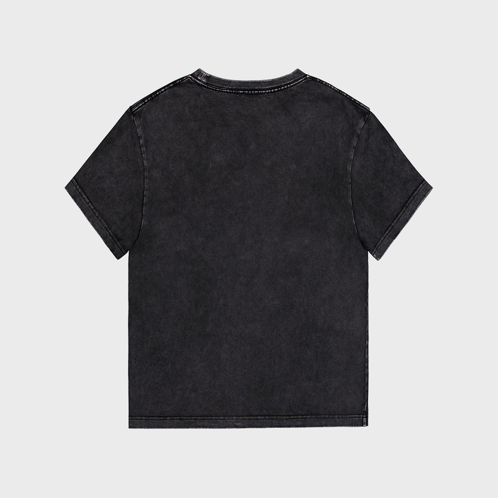 ROCKCAKE Poeme Hotfix Printed Top - Black