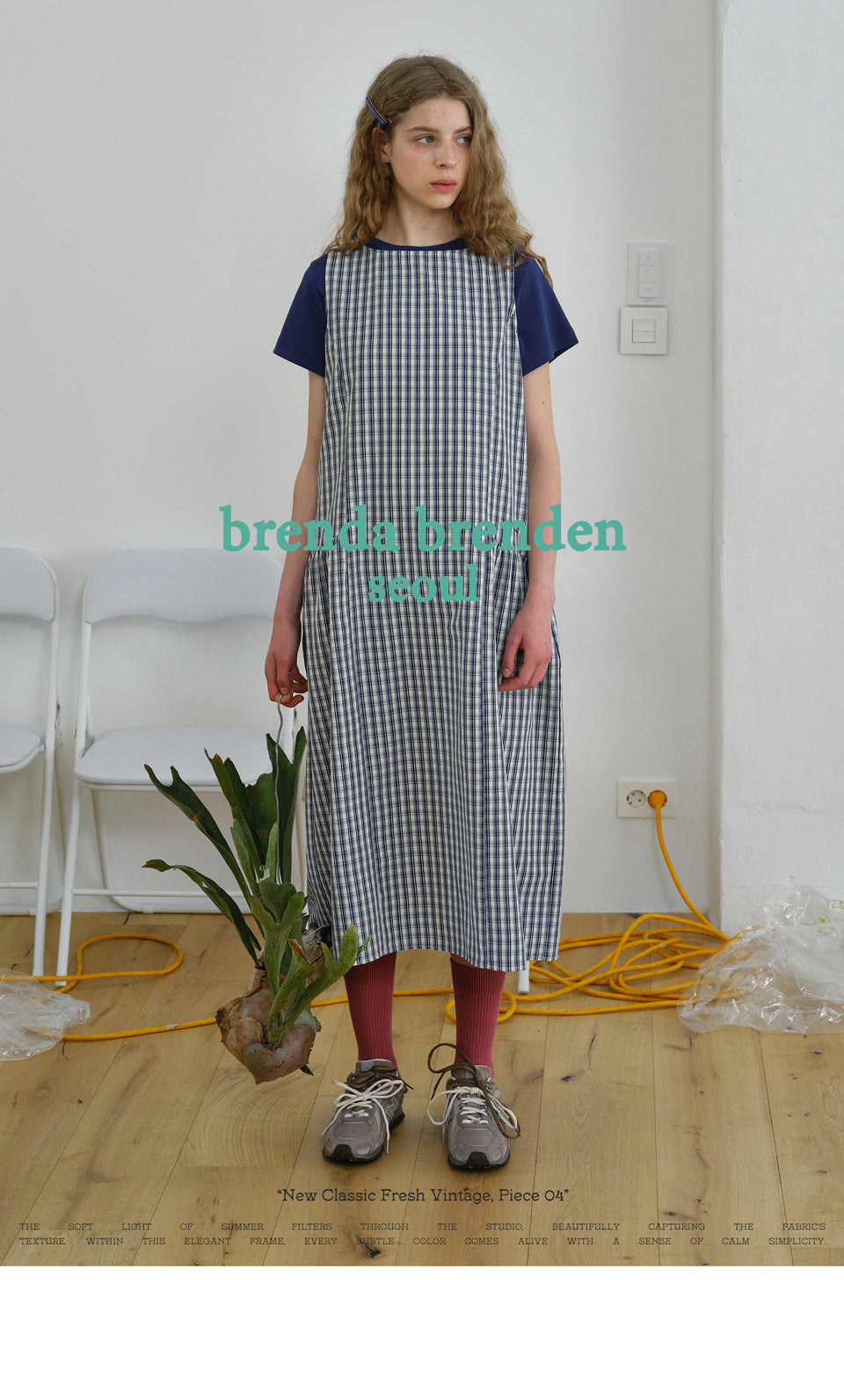 BRENDA BRENDEN SEOUL baker half tee - blue