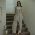 OPENDOORSTUDIO OPENDOORSTUDIO Wide-Leg Overalls Beige