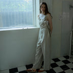 OPENDOORSTUDIO OPENDOORSTUDIO Wide-Leg Overalls Beige