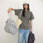 RONRON PIGMENT MINI LABEL BASIC FIT T SHIRT GREY