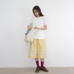 RONRON HERAT POCKET BASIC FIT T SHIRT DOT WHITE
