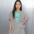 PoeteSeoul PoeteSeoul Jumpsuit Melange Gray