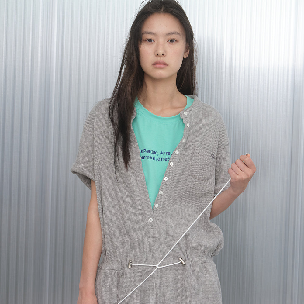 PoeteSeoul PoeteSeoul Jumpsuit Melange Gray