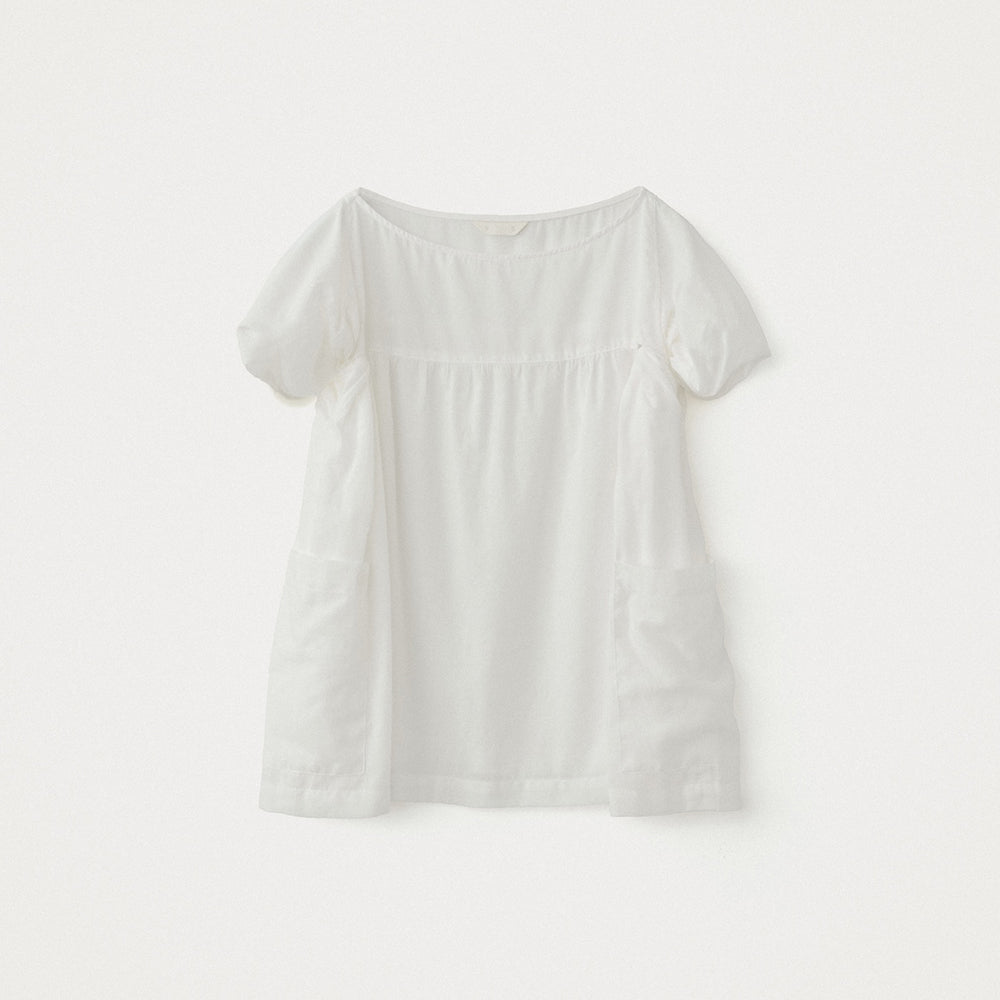 YE Lily Drape Twist Blouse - White