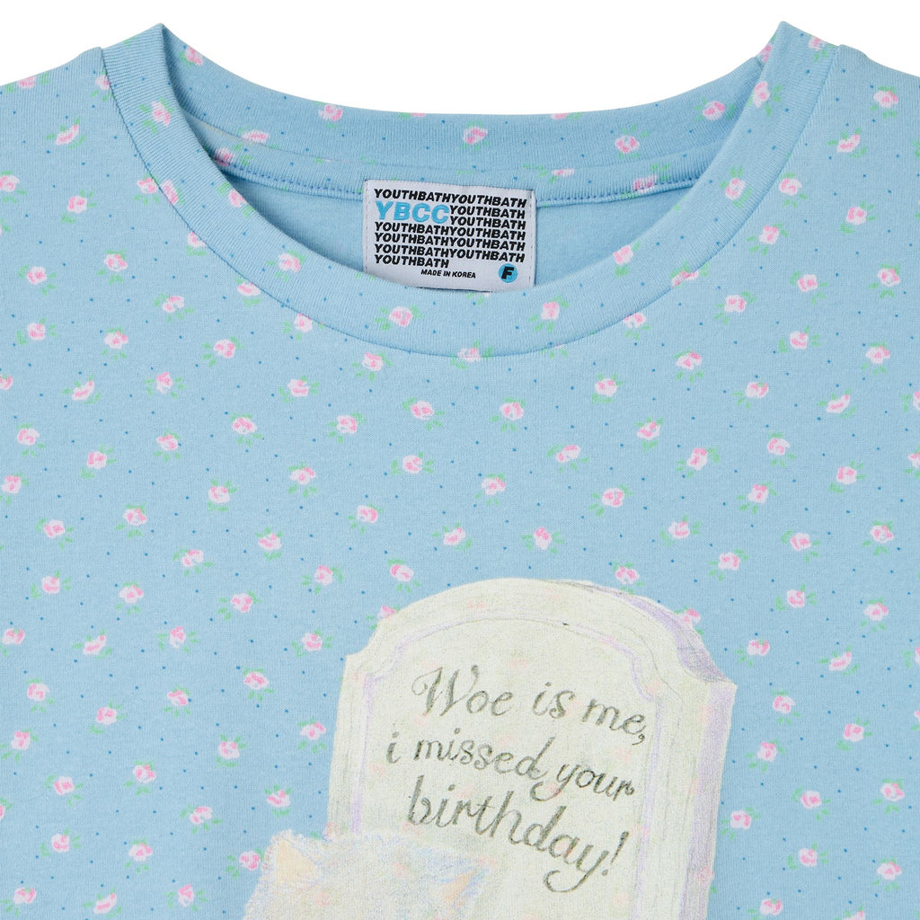 YOUTHBATH YB x Motka Flower Cat Tee_Light Blue