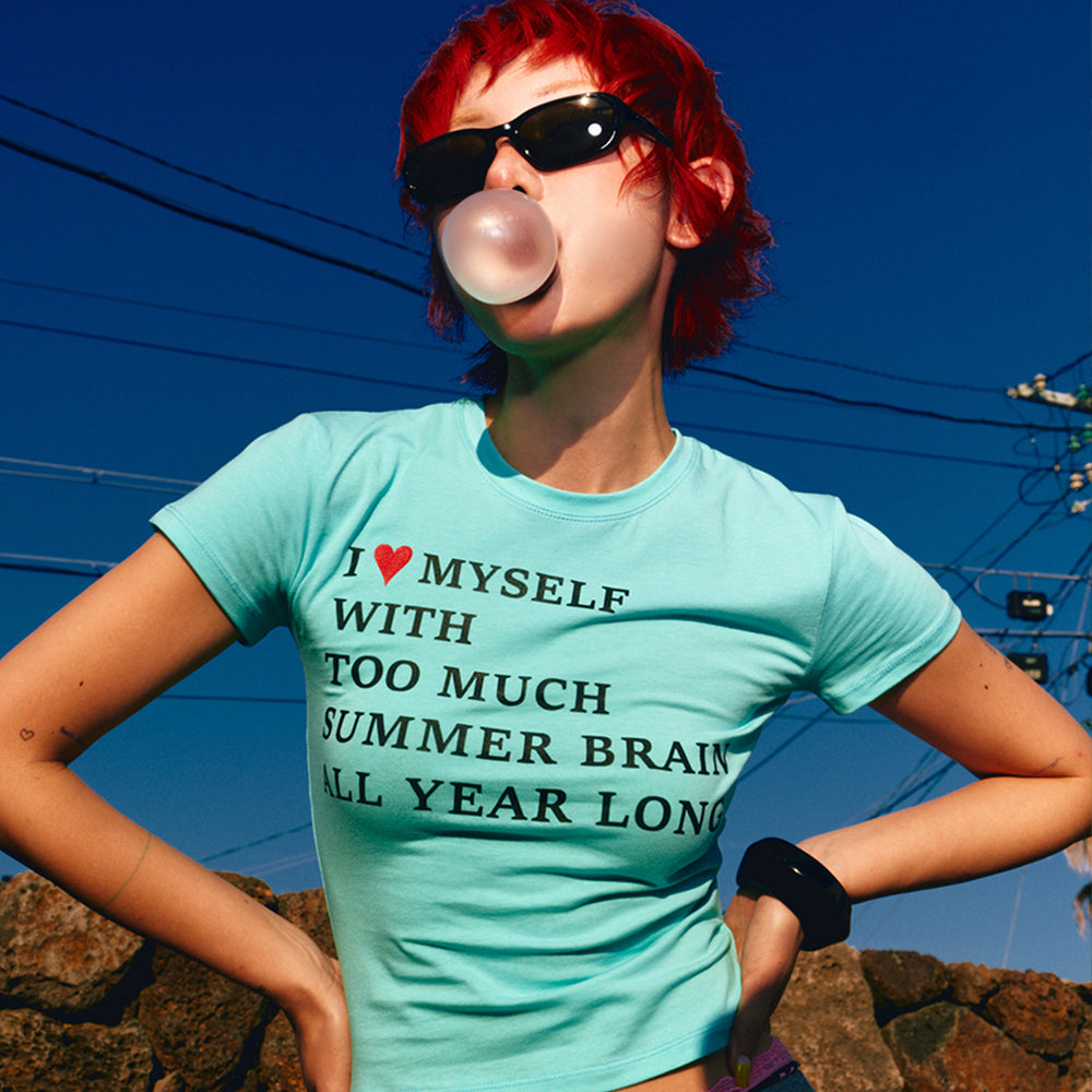 HIGHTIDE FRANKIE Summer Brain Tee Mint