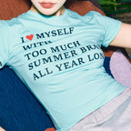 HIGHTIDE FRANKIE Summer Brain Tee Mint