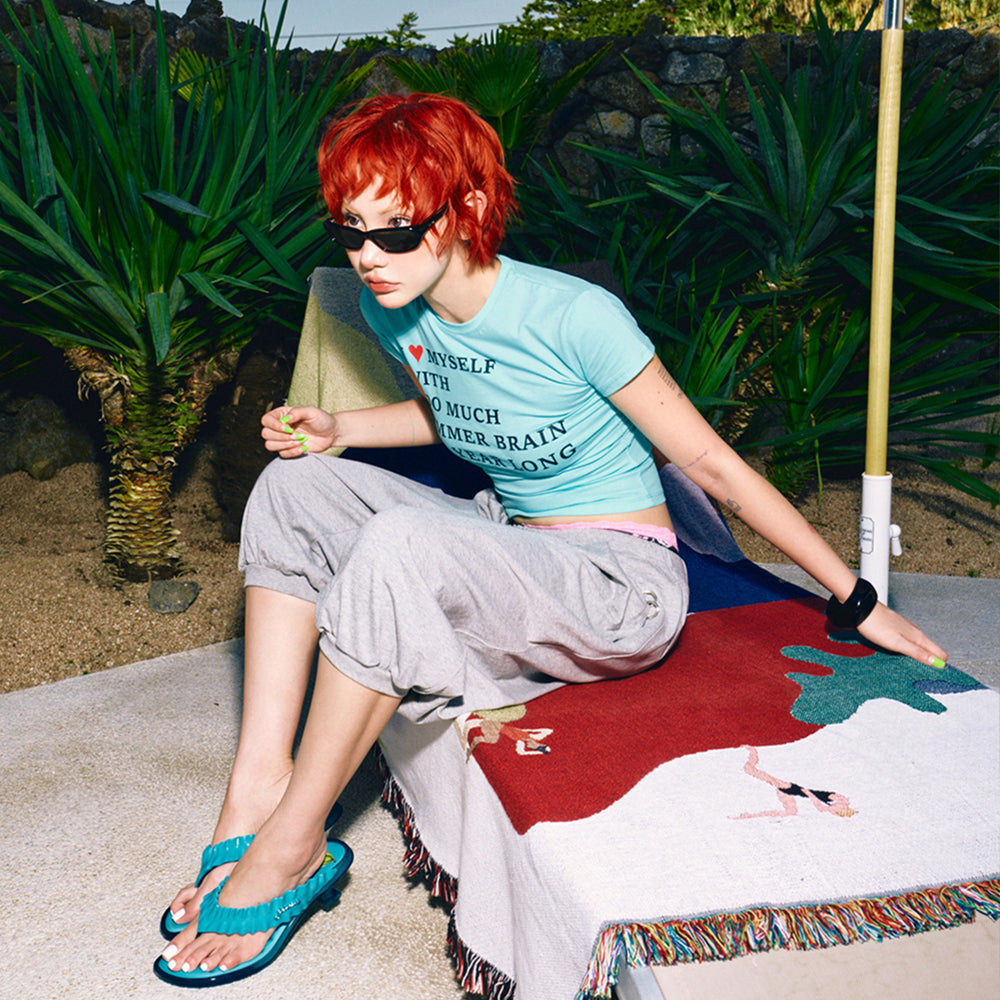 HIGHTIDE FRANKIE Summer Brain Tee Mint