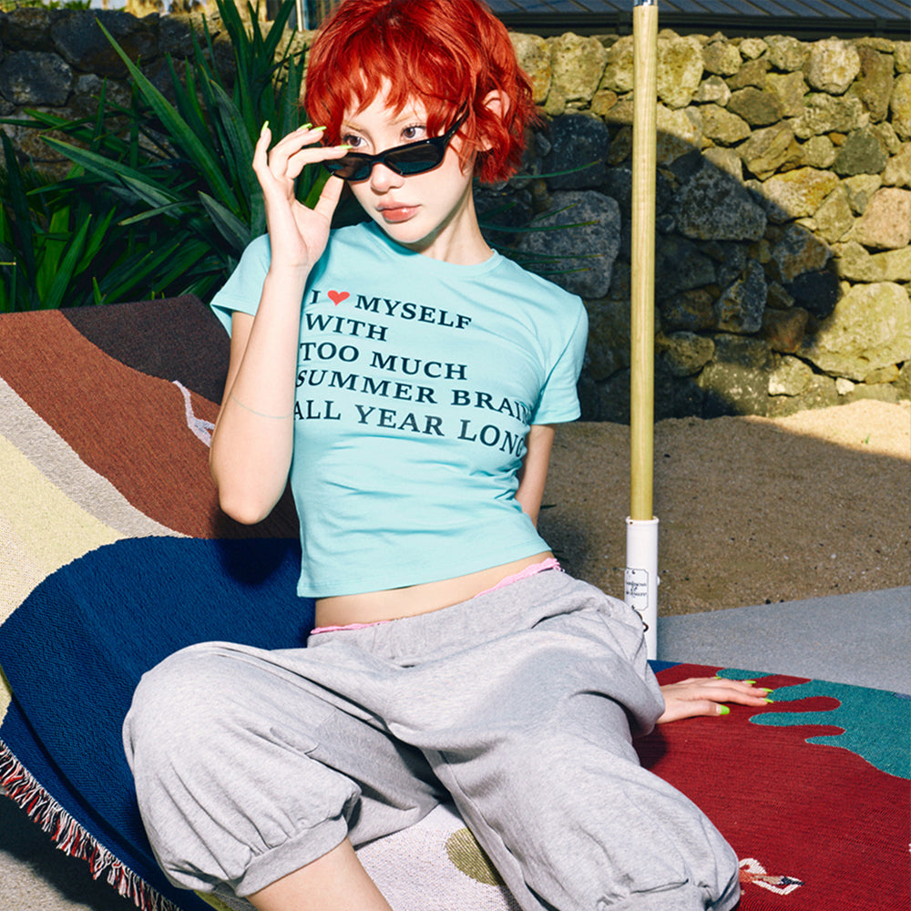 HIGHTIDE FRANKIE Summer Brain Tee Mint