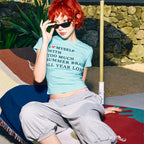 HIGHTIDE FRANKIE Summer Brain Tee Mint