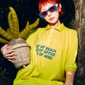 HIGHTIDE FRANKIE Oversized Pique Shirt Yellow