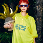 HIGHTIDE FRANKIE Oversized Pique Shirt Yellow