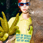 HIGHTIDE FRANKIE Oversized Pique Shirt Yellow