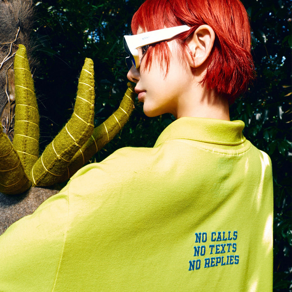 HIGHTIDE FRANKIE Oversized Pique Shirt Yellow